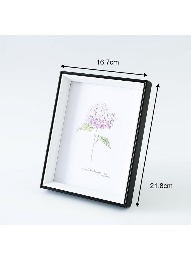 Kuber Industries Photo Frame For Home D?cor|Use Horizontal & Vertical|Crystal Clear Glass|Perfect For Home, Office And Shop "16.7x21.8CM" (Black) - Image 2