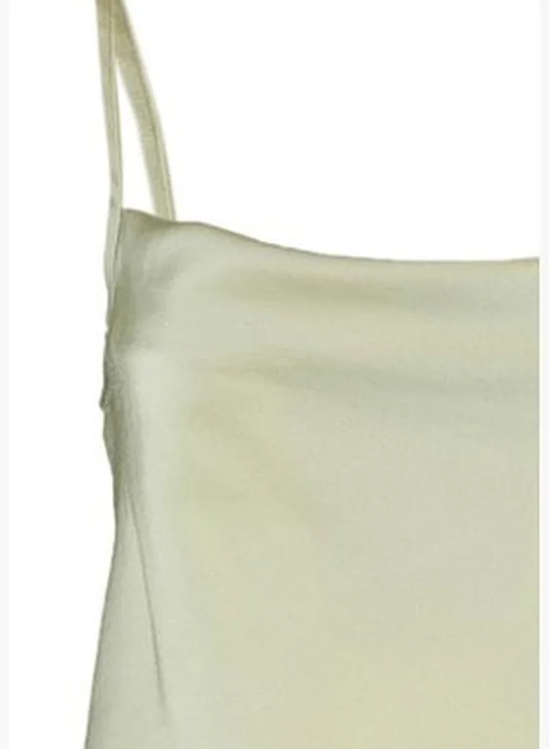 trendyol Mint Weave Collar Satin Blouse TWOSS19BB0161