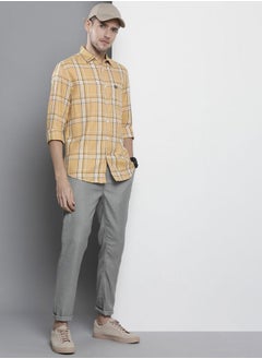 The Indian Garage Co Men Regular Fit Checkered Full Sleeves Cutaway Collar Casual Shirt  - Image 5