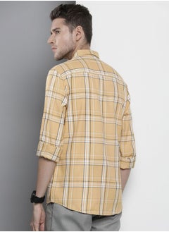 The Indian Garage Co Men Regular Fit Checkered Full Sleeves Cutaway Collar Casual Shirt  - Image 2