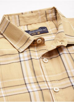 The Indian Garage Co Men Regular Fit Checkered Full Sleeves Cutaway Collar Casual Shirt  - Image 4