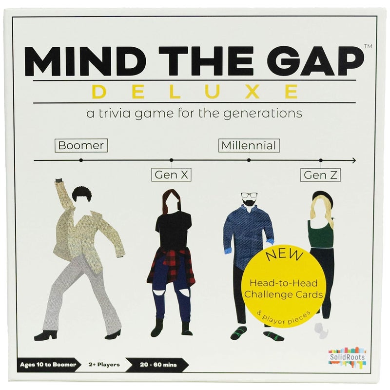 Spin Master Games, Mind The Gap Deluxe Trivia Game, Board Game for All Generations on Thanksgiving, Friendsgiving, Birthdays & Family Nights, 2-12 Players, for Ages 10 & Up - Image 1