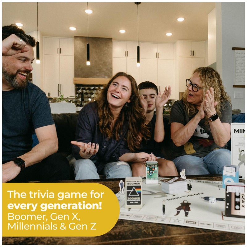 Spin Master Games, Mind The Gap Deluxe Trivia Game, Board Game for All Generations on Thanksgiving, Friendsgiving, Birthdays & Family Nights, 2-12 Players, for Ages 10 & Up - Image 3