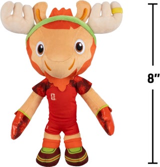FIFA® World Cup 2026 Canada 8-Inch Plush - Official Maple The Moose Mascot with Red Uniform, Soft Collectible Toy for Fans - Ages 3+ - view 2
