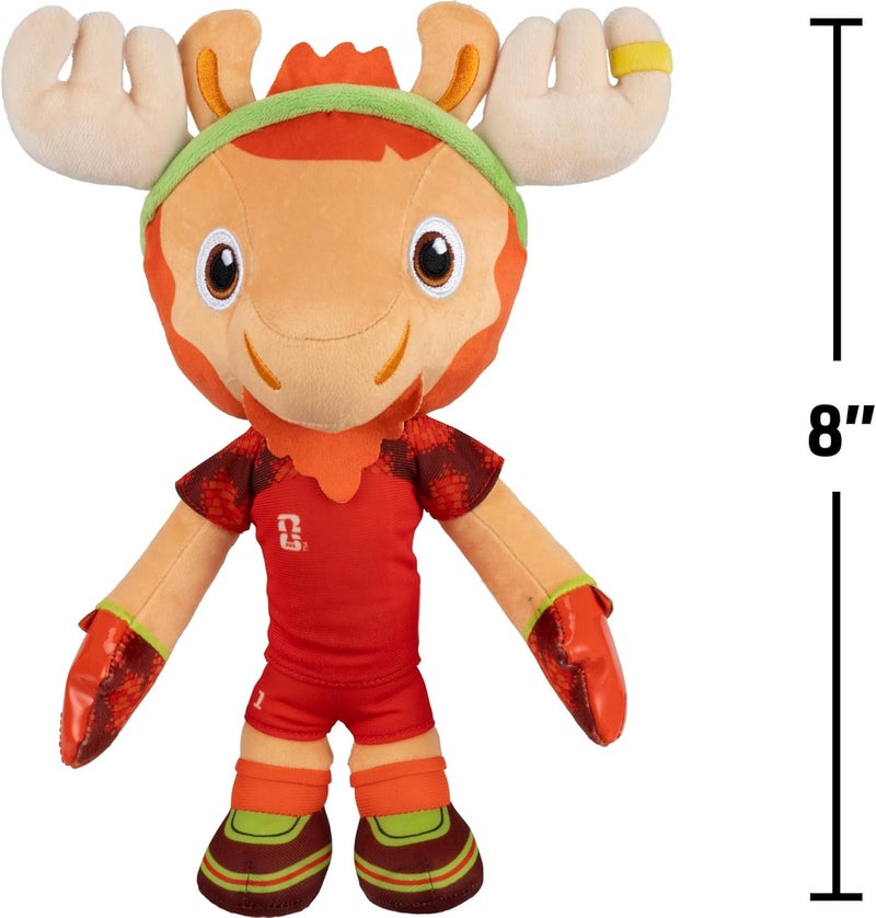 Jazwares FIFA® World Cup 2026 Canada 8-Inch Plush - Official Maple The Moose Mascot with Red Uniform, Soft Collectible Toy for Fans - Ages 3+ - Image 2