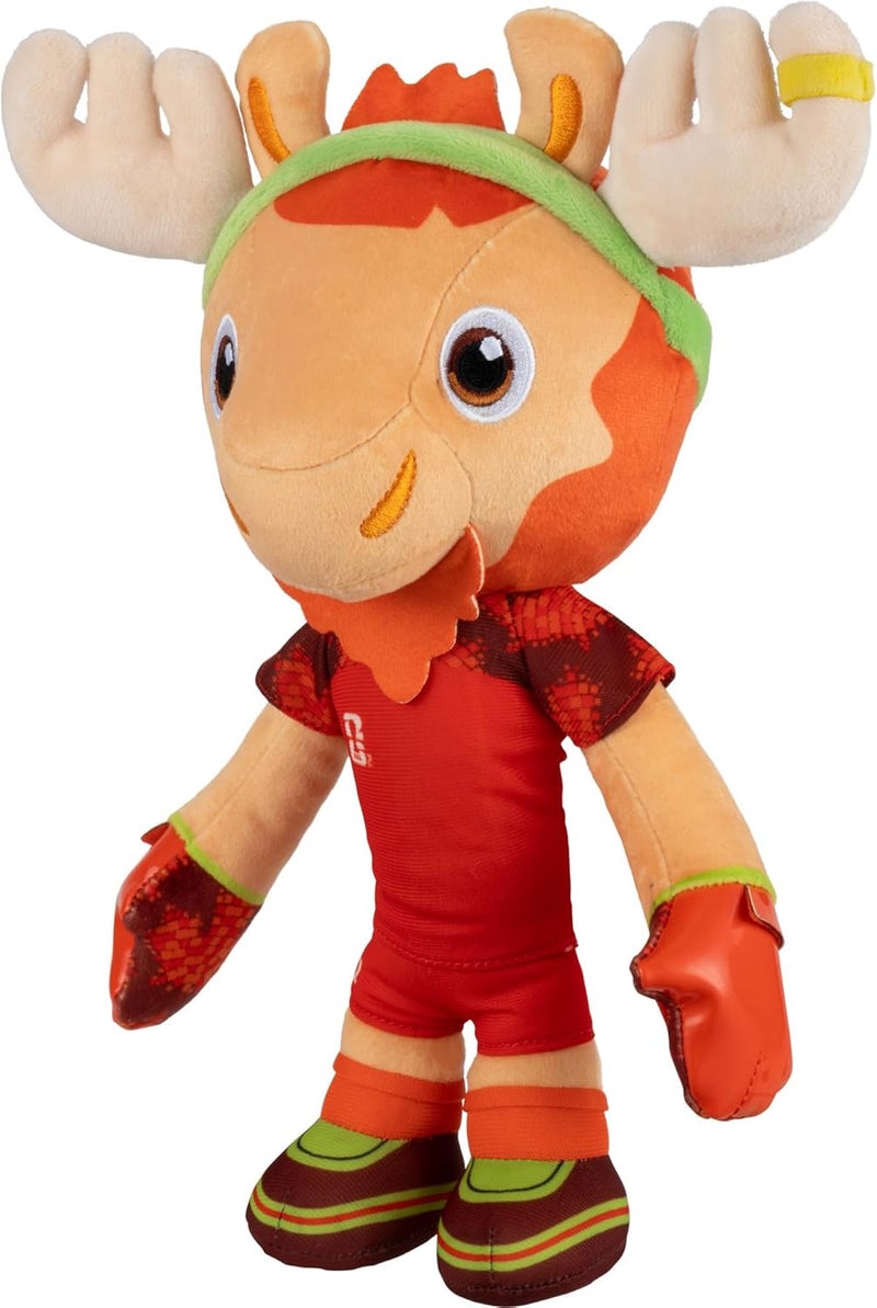 Jazwares FIFA® World Cup 2026 Canada 8-Inch Plush - Official Maple The Moose Mascot with Red Uniform, Soft Collectible Toy for Fans - Ages 3+ - Image 3