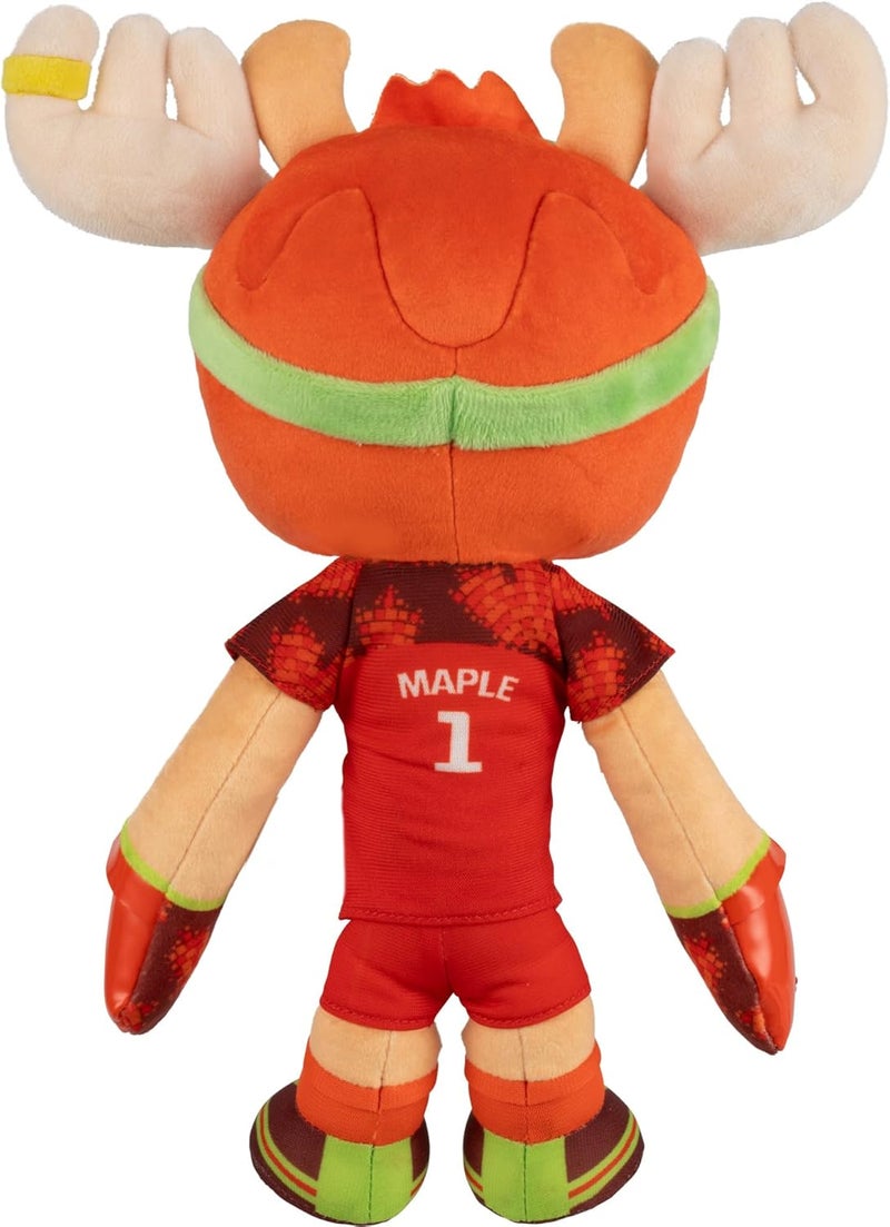 Jazwares FIFA® World Cup 2026 Canada 8-Inch Plush - Official Maple The Moose Mascot with Red Uniform, Soft Collectible Toy for Fans - Ages 3+ - Image 4