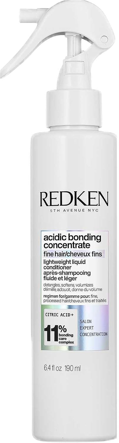 REDKEN Acidic Bonding Concentrate Lightweight Liquid Conditioner Weightless Bond Repair for Damaged Hair Suitable for Coloured Hair For Fine Hair 190 ml