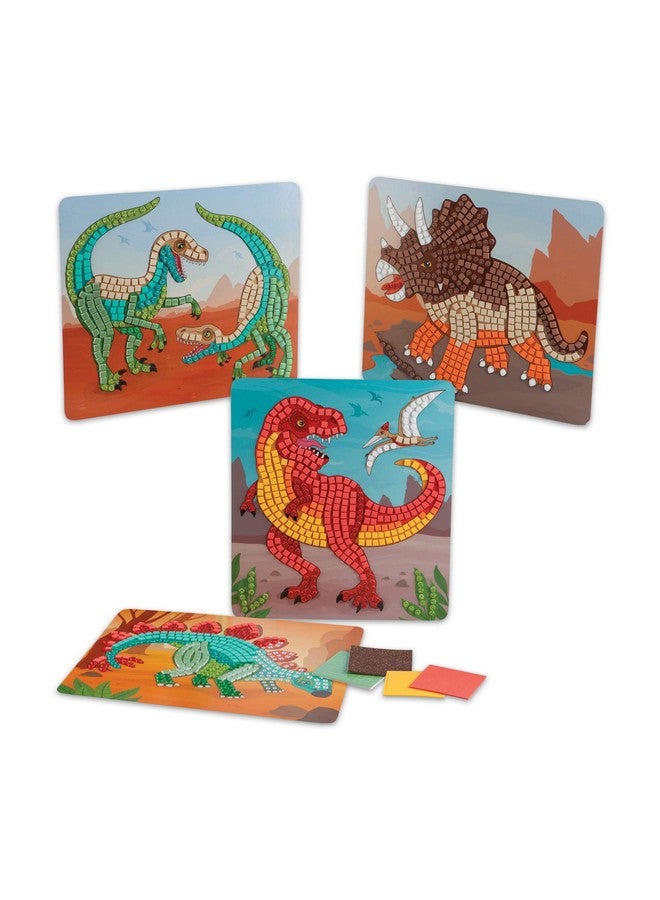 ORB Sticky Mosaics Dinosaurs Green/Brown/Orange/Blue 12" X 2" X 10.75" - Image 4