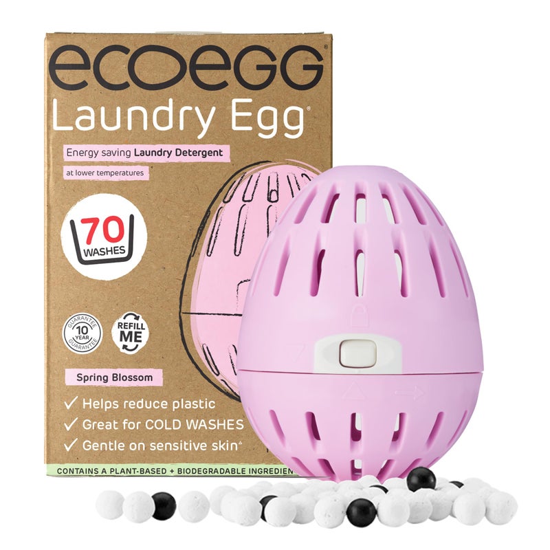 Ecoegg Laundry Egg with 70 Washes Included Detergent Replacement Non bio and no enzymes phosphates Palm Oil Chlorine Bleach Sensitive Skin Spring Blossom - Image 3