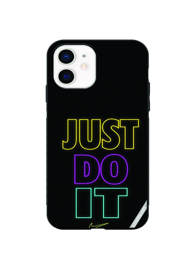 COVERSCART Protective Case Cover For Apple iPhone 12 Mini Just Do It Design Black