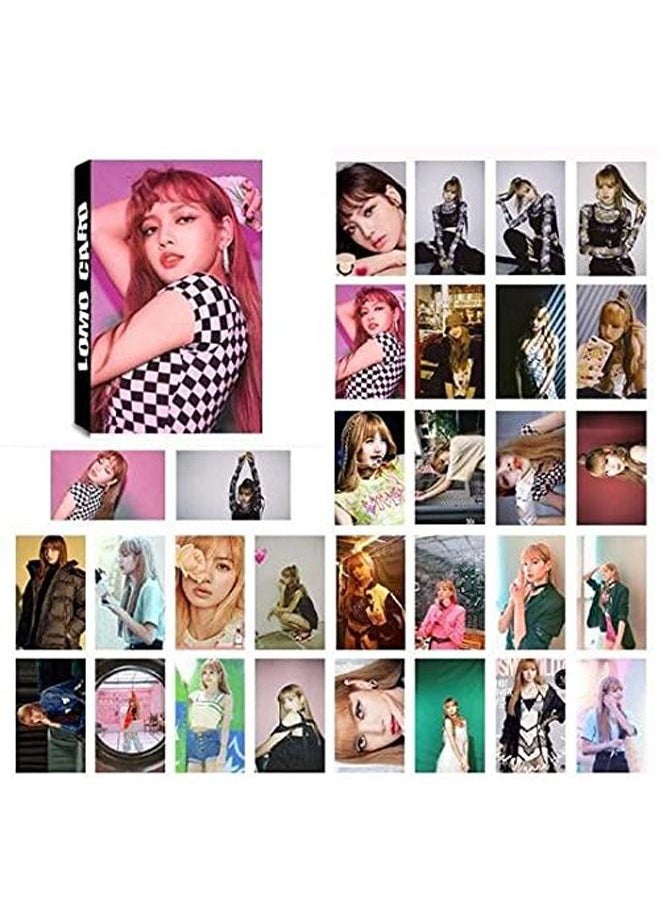 Cool Baby COOLBABY 30Pcs Kpop BLACKPINK Lisa Lomo Cards Collective Postcard Set 