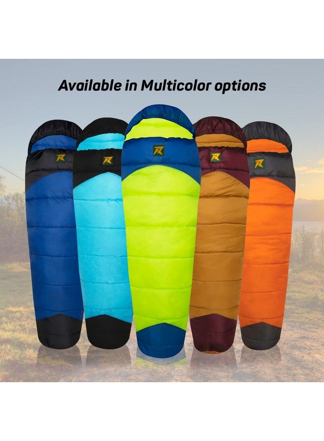 Rocksport Camplite +10°C to +20°C Mummy Shape Sleeping Bag for Camping, Hiking, Indoor & Outdoor, Warm Sleep Bag l Free Air Pillow & Adventure Pass - Image 2