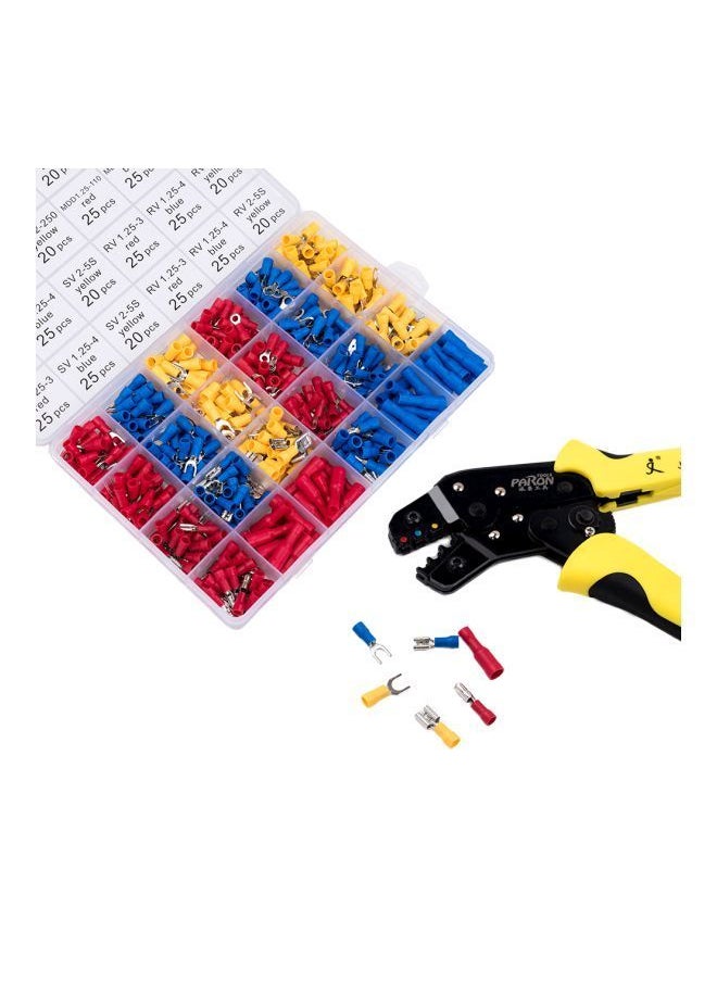 501-Piece Wire Terminals Crimping Tool Set Yellow/Red/Blue 20.5x5x14.2cm - pzsku/Z8888592DD30814BCA69DZ/45/_/1678362797/a7795e9e-1dcc-4fc2-adbd-2f36d341eca6