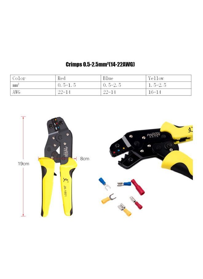 Y&D - 501-Piece Wire Terminals Crimping Tool Set Yellow/Red/Blue 20.5x5x14.2cm - Image 1