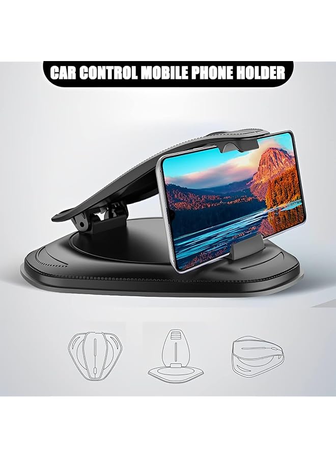 KASTWAVE Phone Holder For Car, Super Stable Cell Phone Stand, Center Console Hands-Free Clip Mount For Cellphone, Universal Auto Accessories Compatible With All Phone Android Smartphone - Image 3
