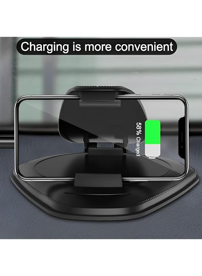 KASTWAVE Phone Holder For Car, Super Stable Cell Phone Stand, Center Console Hands-Free Clip Mount For Cellphone, Universal Auto Accessories Compatible With All Phone Android Smartphone - Image 5