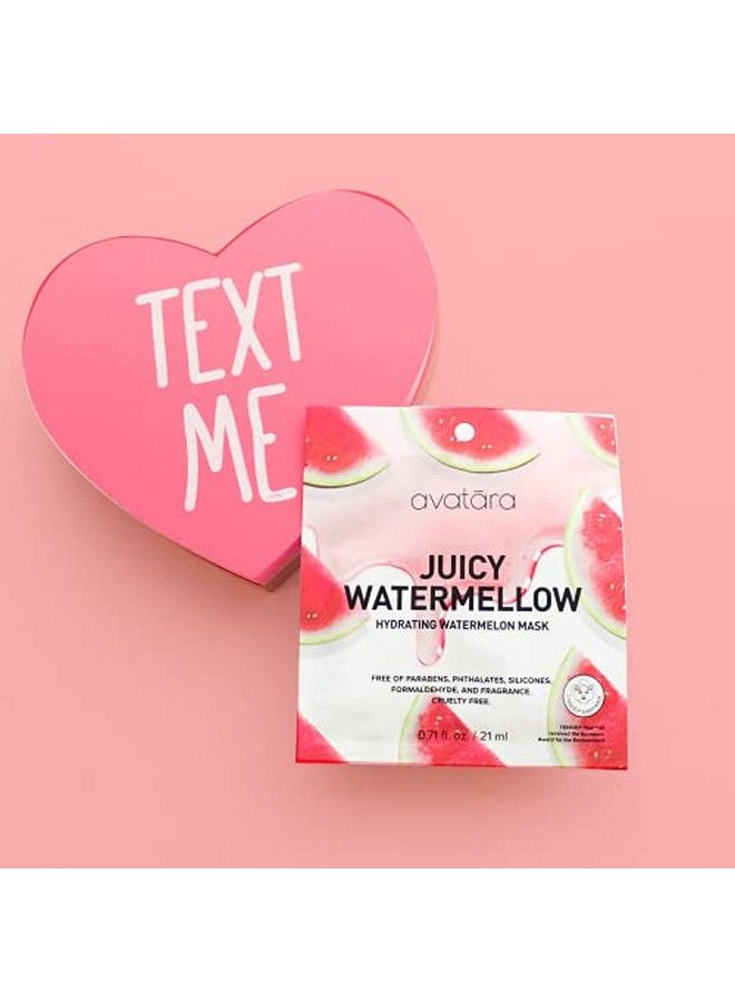 Avatara Juicy Watermellow Facial Sheet Mask Hydrating Watermelon Mask 5 Pack - Image 4