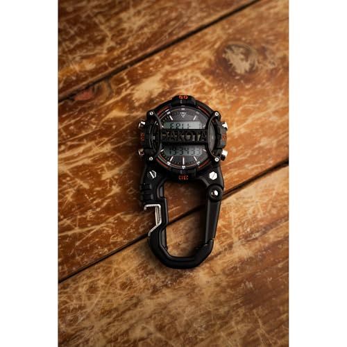 Dakota Bottle Opener Cage Clip, Premium Quality, Outdoor Gifts for Men, Use for Field and Work, Pocket Watch, Fob Tactical Watch with LED Flashlight, Dial Protector - Black - Dial Cage - Image 3