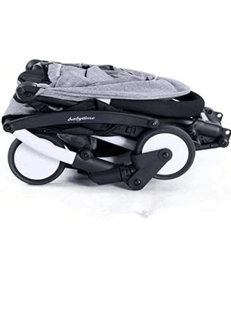 Ntech Portable Lightweight Stroller Mini Portable Stroller  Grey  - Image 4