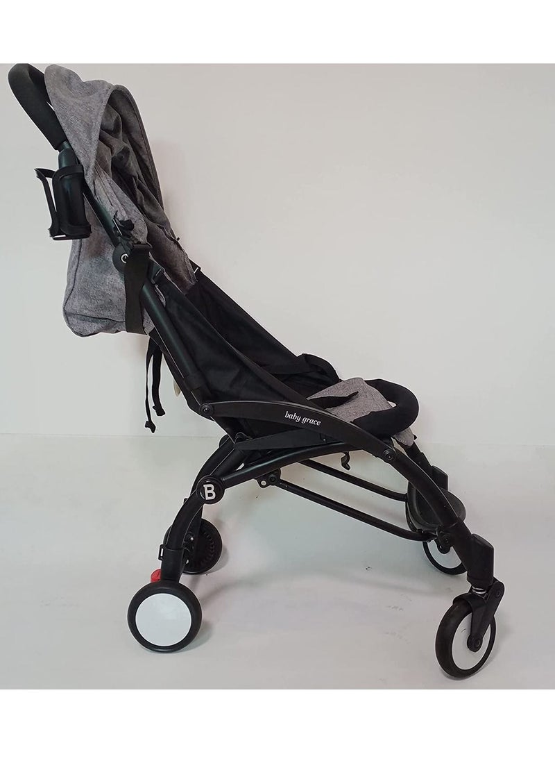 Ntech Portable Lightweight Stroller Mini Portable Stroller  Grey  - Image 2
