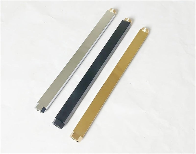 Square Bathroom Shower Tube Extend Pipe 30CM Extension Tube Bar,Heighten Pipe Sliding Bar Shower Tube Lengthen Pipe(Black) - Image 4