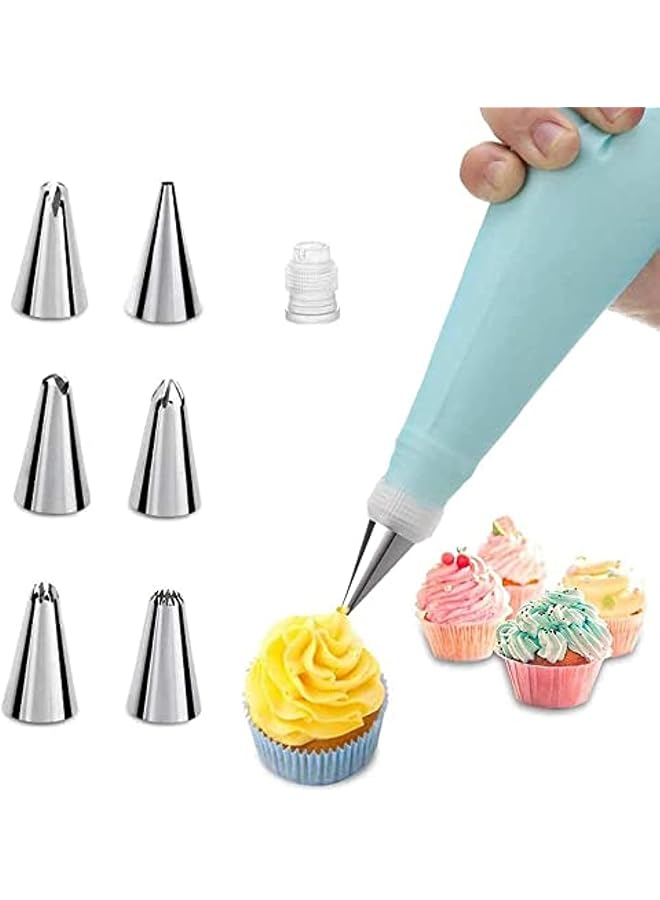 S-TOP Piping Bag and Tips Cake Decorating Supplies Kit Baking Supplies Cupcake Icing Tips with Pastry Bag for Baking Decorating Cake - Image 1