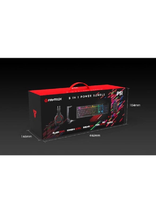 فانتيك مجموعة ألعاب باور باندل 5 في 1، 5 قطع، أسود - P51 - Image 4