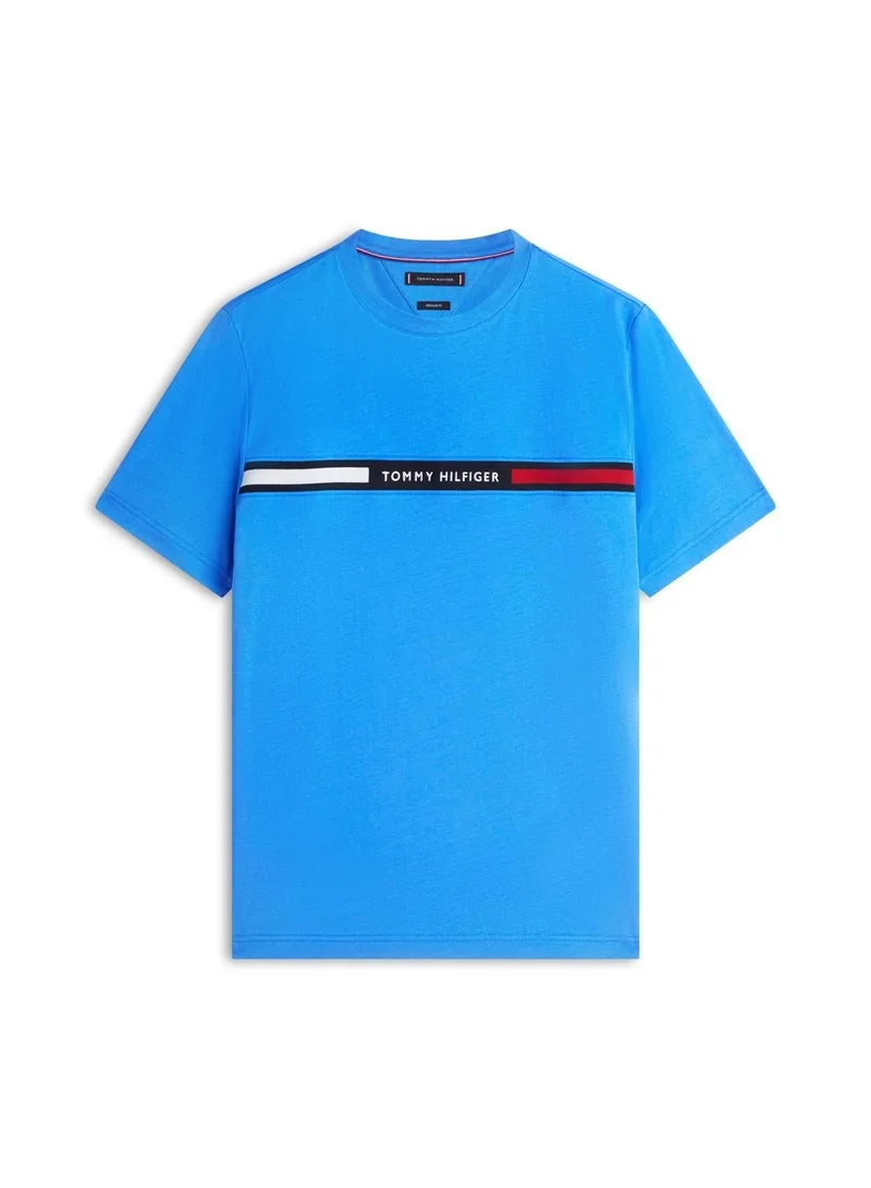 TOMMY HILFIGER  Logo Embroidery Insert Jersey T-Shirt for Men | Best Price UAE