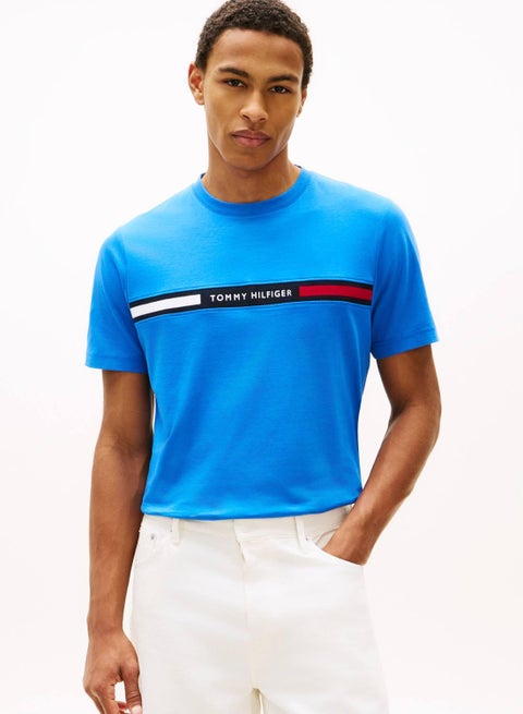 Logo Embroidery Insert Jersey T-Shirt
