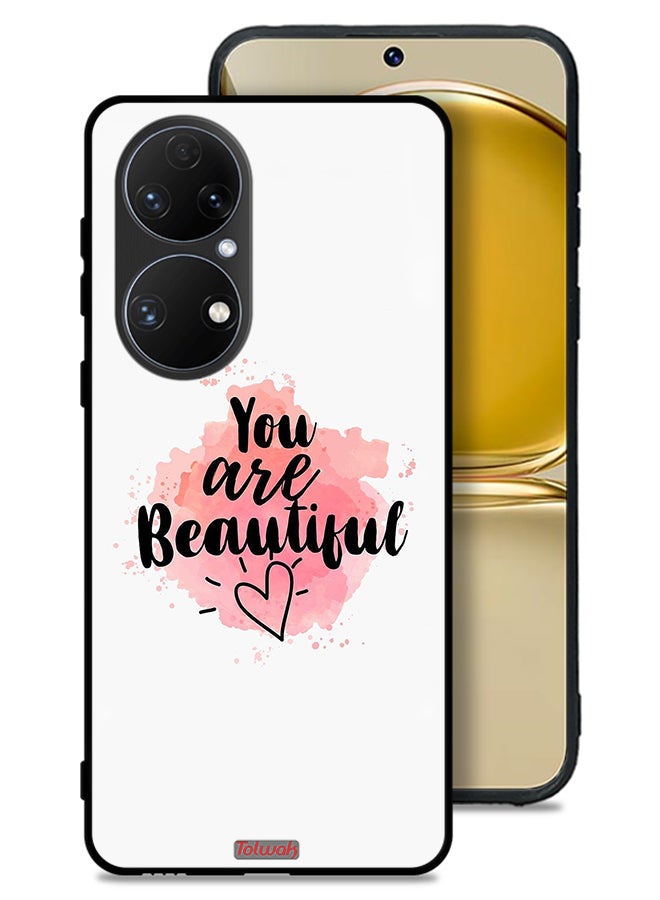 Tolwak Huawei P50 Protective Case Cover You Are Beautiful - Image 1