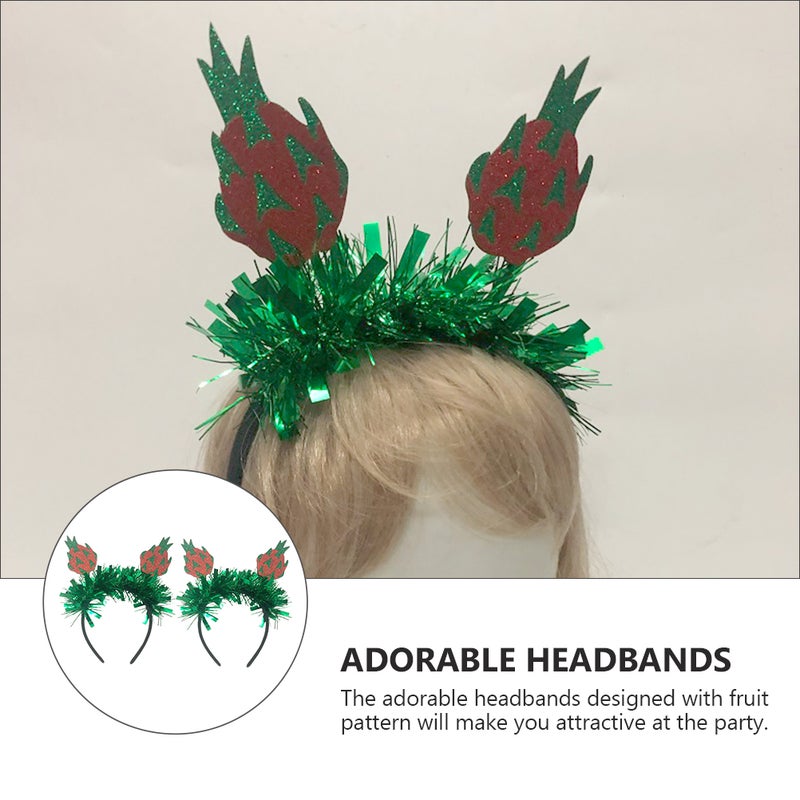 2Pcs Hawaiian Fruit Style Headdress Hair Decoration (Green) - Image 4