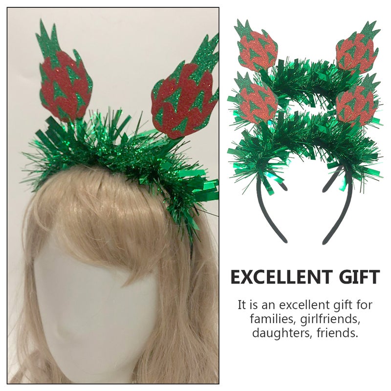 2Pcs Hawaiian Fruit Style Headdress Hair Decoration (Green) - Image 5