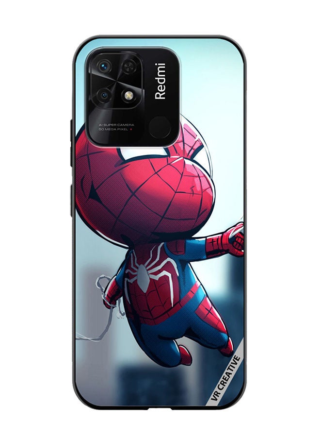VR CREATIVE Protective Case Cover For Xiaomi Redmi 10C Spiderman Design Multicolour - Image 1