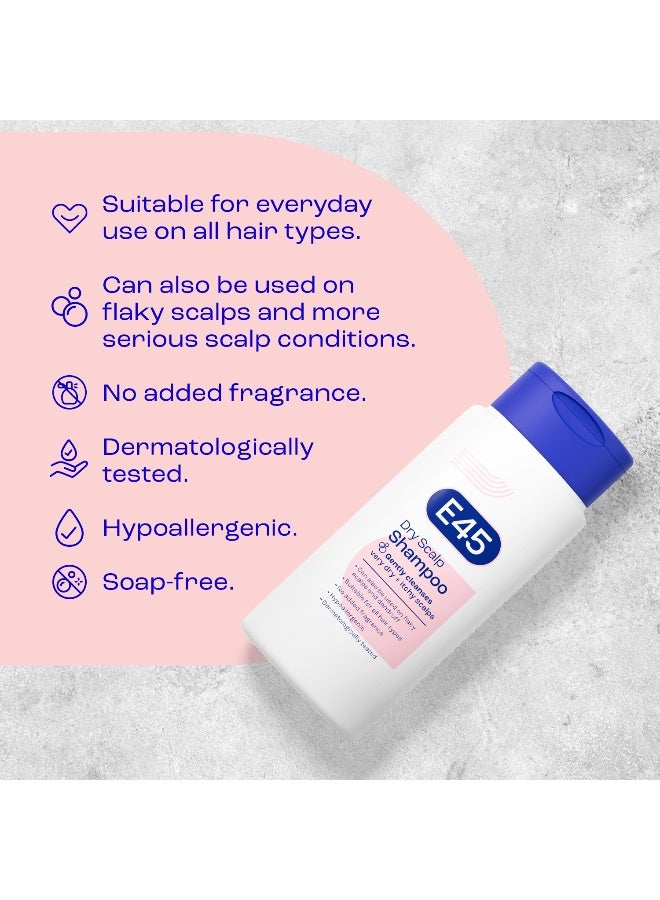 E45 Shampoo, Dry, Itchy Scalp Shampoo, Suitable For Dandruff and Flaky Scalp, Perfume Free, Hypoallergenic, 200ml Shampoo - Image 5