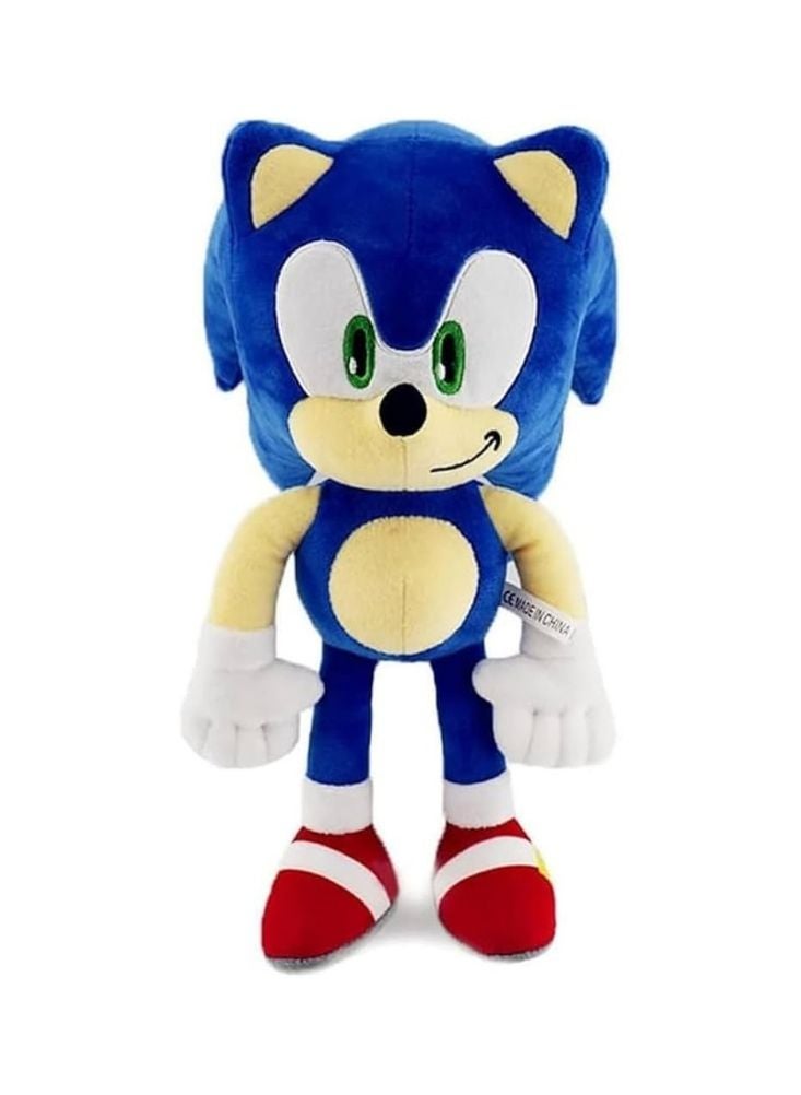 لعبة سونيك القنفذ المحشوة – دمية شخصية زرقاء ناعمة قابلة للتجميع