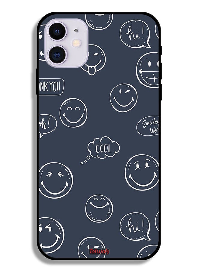 Tolwak - Apple iPhone 12 Protective Case Cool Faces Tags - Image 1