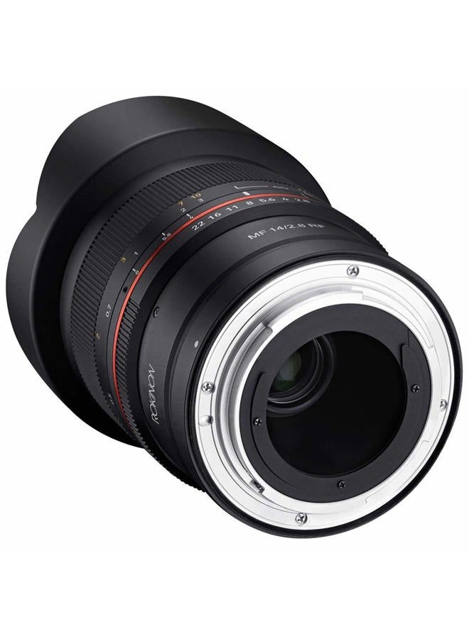 Rokinon عدسة ROKINON 14mm F2.8 فائقة الاتساع مقاومة للعوامل الجوية لكاميرات كانون R المرآة - Image 3
