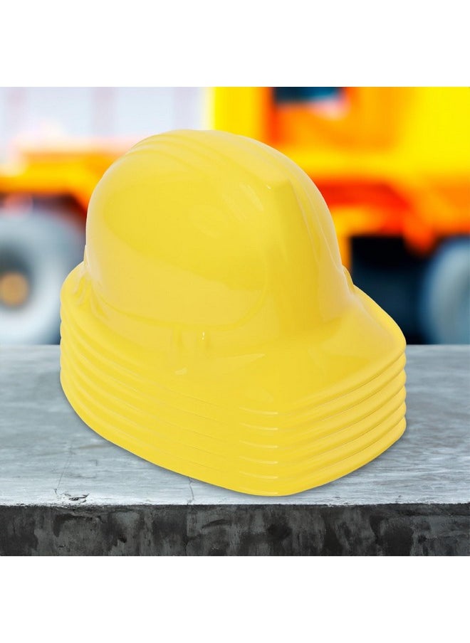 Blue Panda 6 Set Construction Worker Costumes For Kids Vests And Hats For Construction Theme Birthday Dress Up Party  - Image 3