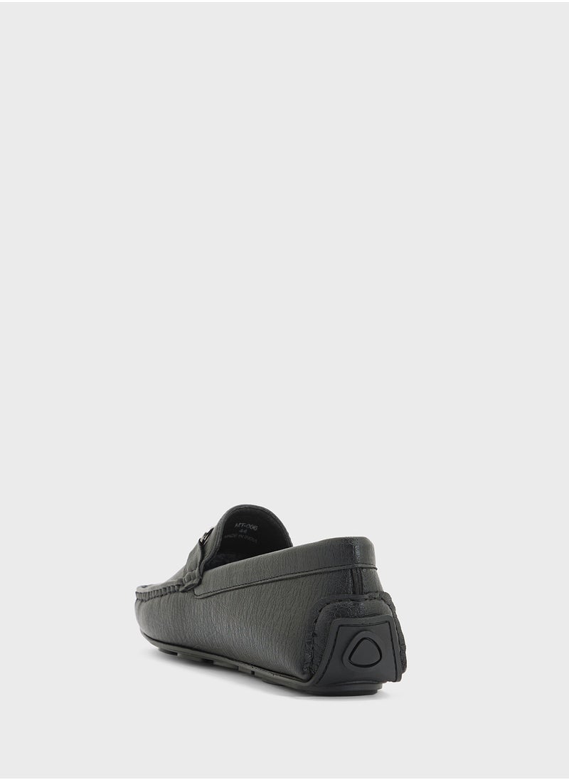 Robert Wood Trim Detail Loafers  - Image 2