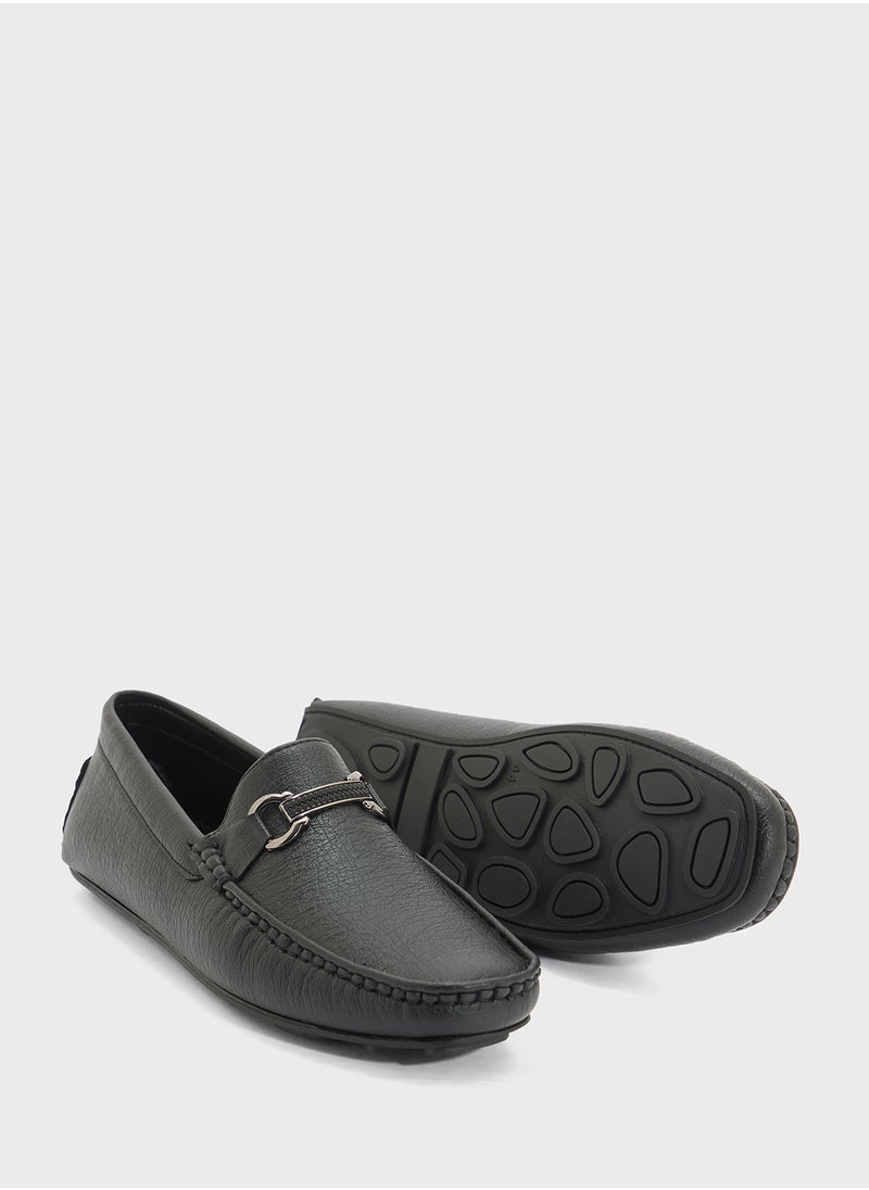 Robert Wood Trim Detail Loafers  - Image 4