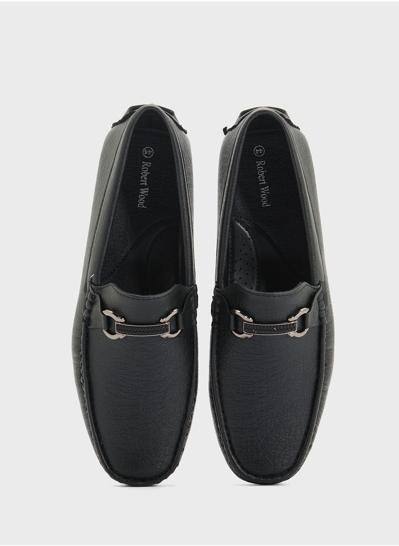 Robert Wood Trim Detail Loafers  - Image 3