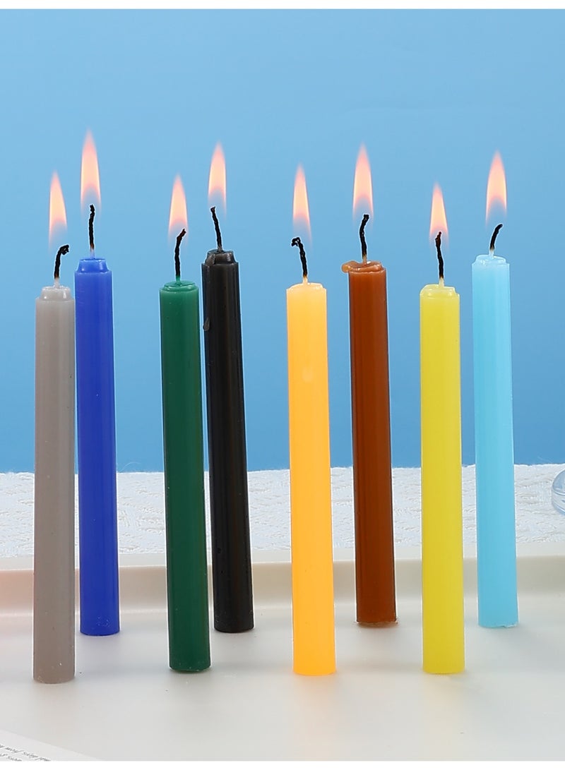 12 pcs Colored candles Per Box, Unscented Colored Candles Mini Taper,13cm-5Inch Tall 0.4 Inch Diameter - Image 2