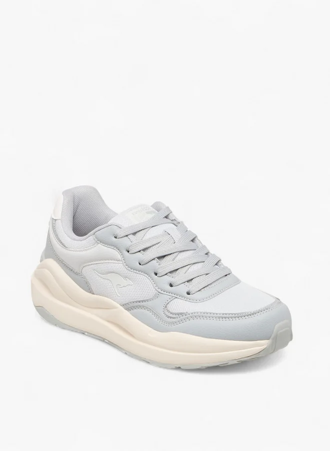 كانغاروس Women's Panelled Lace-Up Sports Shoes