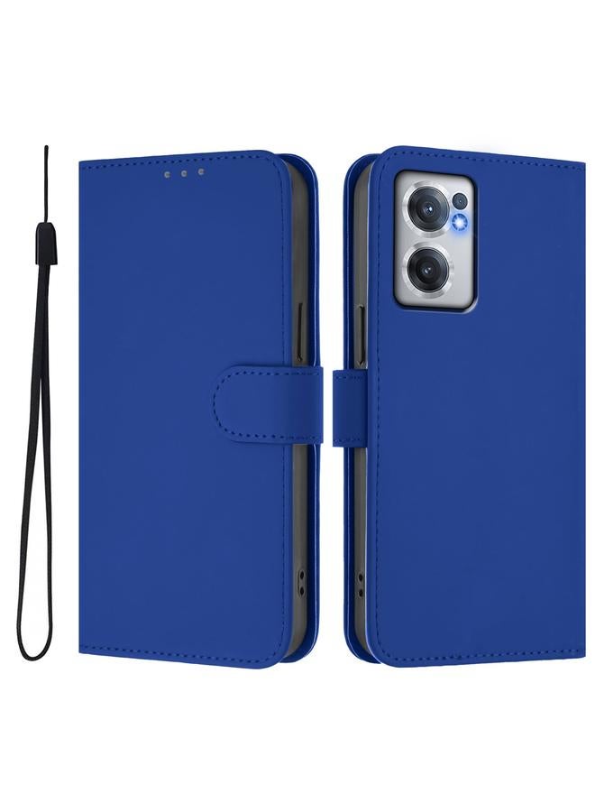 اس-توب جراب لهاتف OnePlus Nord CE 2 5G مصنوع من الجلد بلون سادة مع حبل تعليق - Image 2