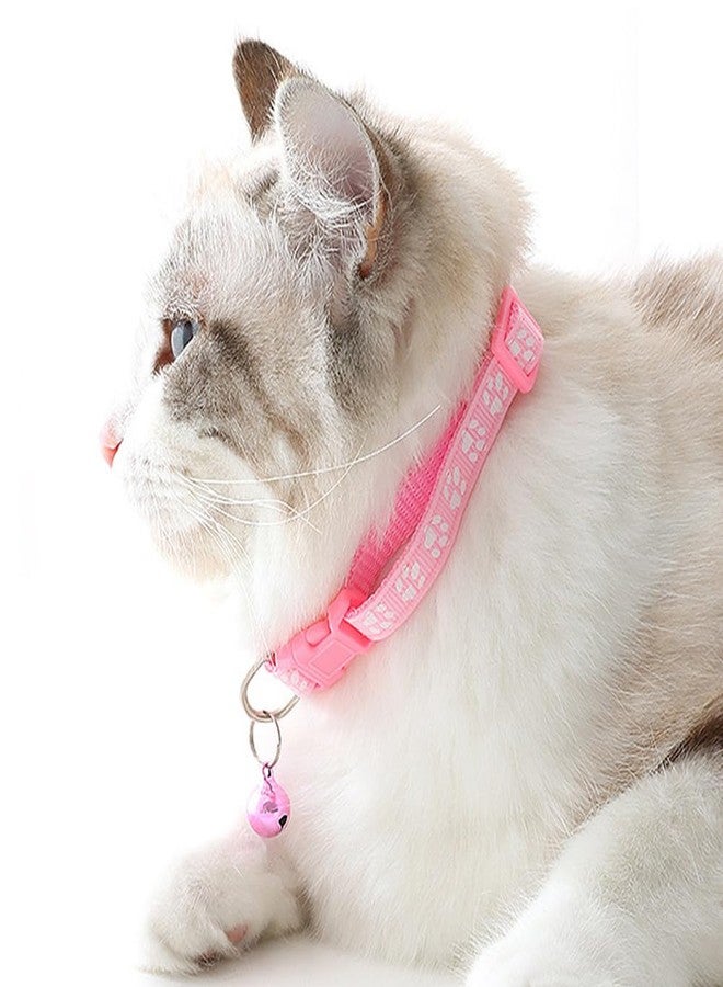 Weimostar Dark Blue Puppy Collar with Bell Leash Set, Kitten Collar with Bell Nylon Soft Adjustable Buckle for XXS XSmall Tiny Boy Girl Pets Female Cats Chihuahua X-Small - Image 3