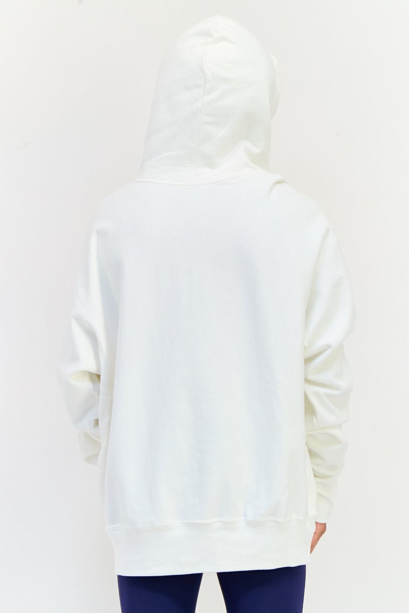 Champion Men Sportswear Fit Long Sleeve Outdoor Hoodie, White  - Image 3