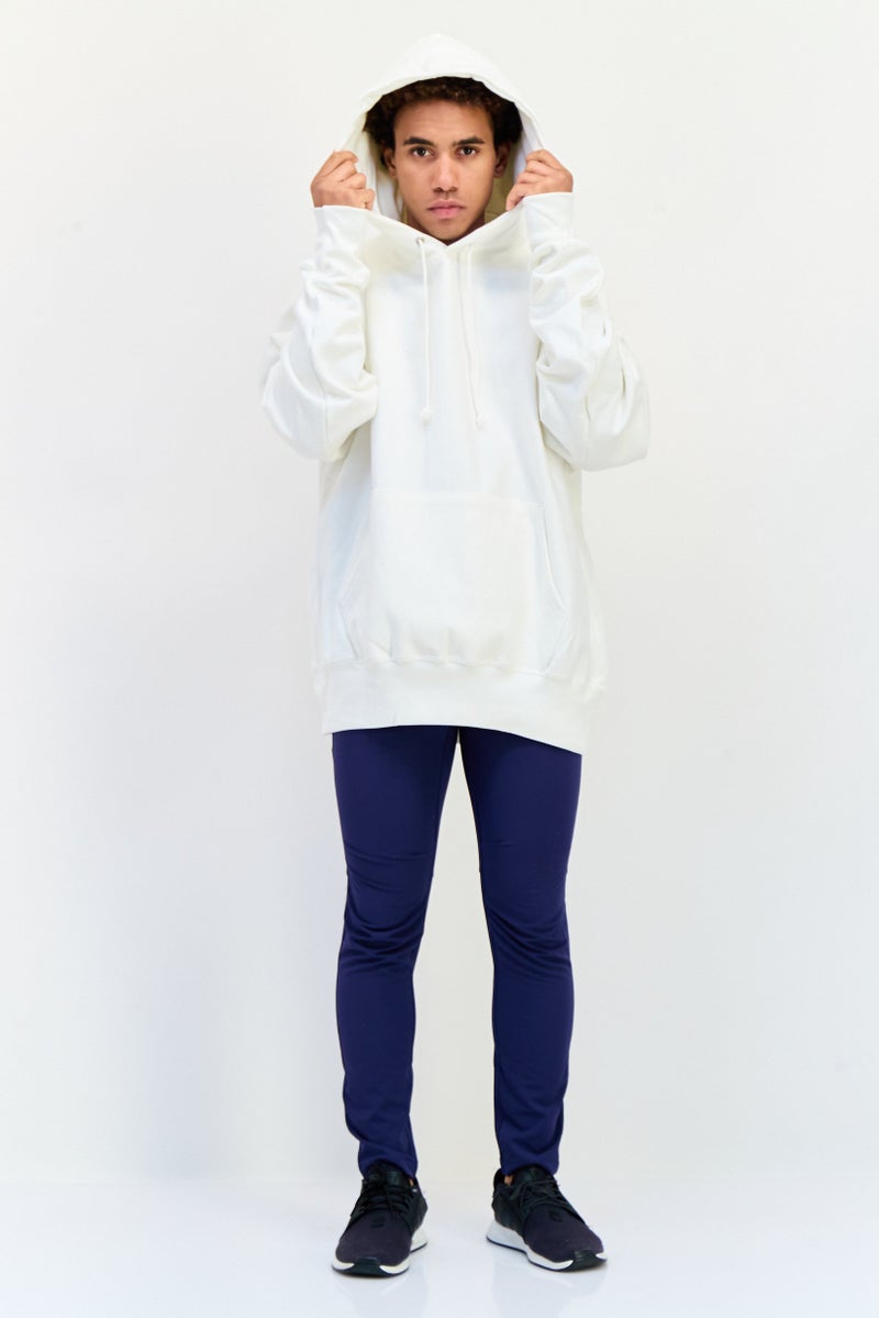 Champion Men Sportswear Fit Long Sleeve Outdoor Hoodie, White  - Image 2