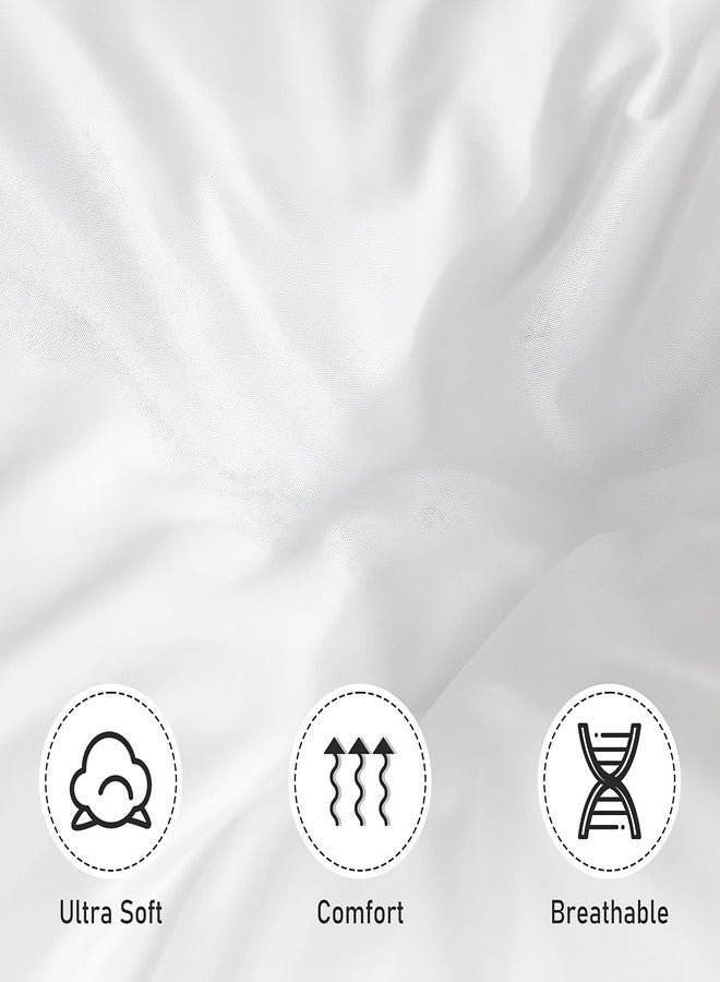 KisSealed 10 Pack White Flat Sheets Bulk Only Twin Size,Soft Microfiber Bedding Sheet for Home Salons HotelsGuests and Vacation Rentals, Wrinkle Free, Hotel Airb&bs Essentials for Hosts, 66"x96" - Image 3