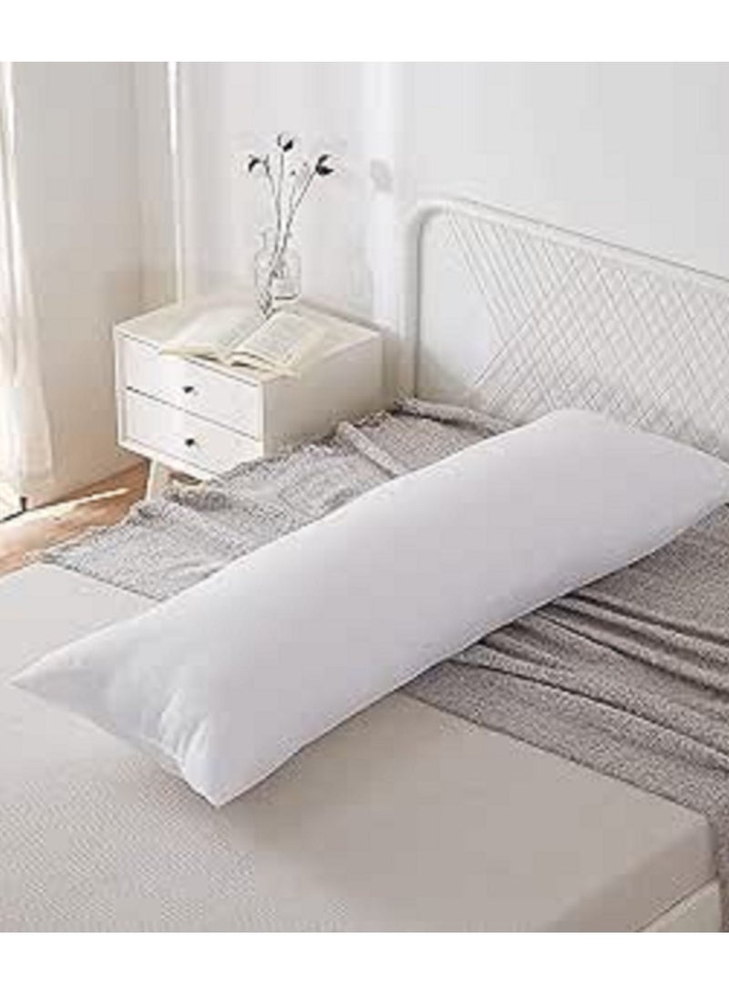 لانتيك كيس مخدة قطن 100*45سم أبيض - Image 1